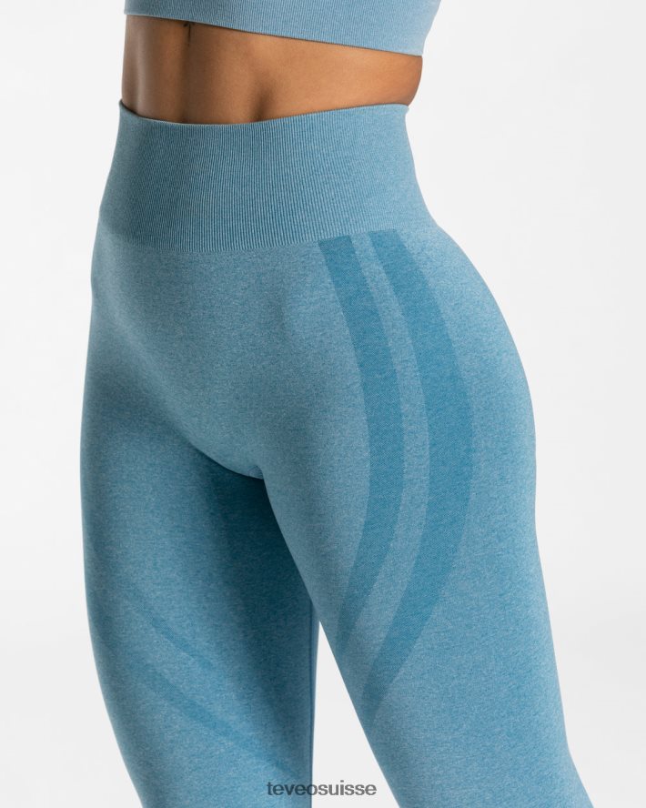 vêtements femmes TEVEO 40204P157 évolution v2 leggings bleu