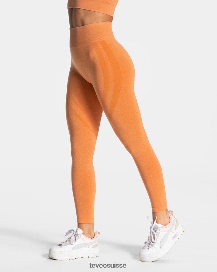 vêtements femmes TEVEO 40204P159 évolution v2 leggings orange
