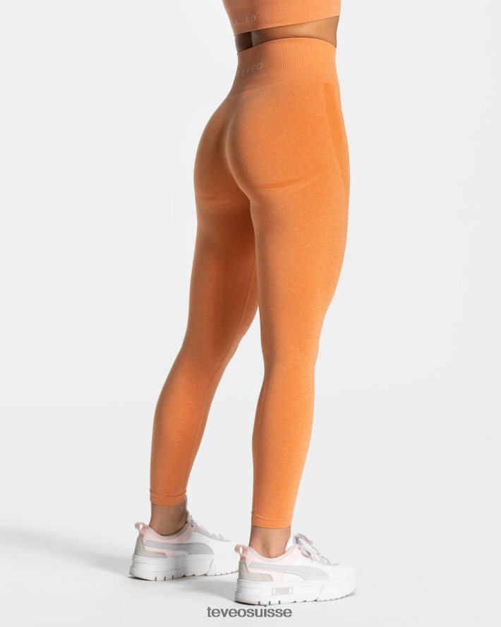 vêtements femmes TEVEO 40204P159 évolution v2 leggings orange
