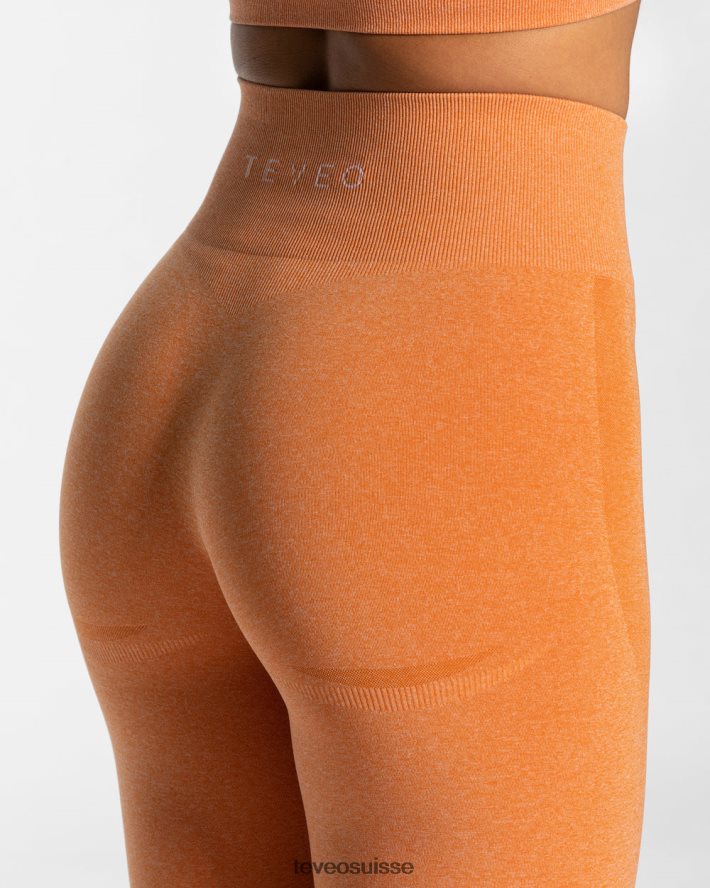 vêtements femmes TEVEO 40204P159 évolution v2 leggings orange