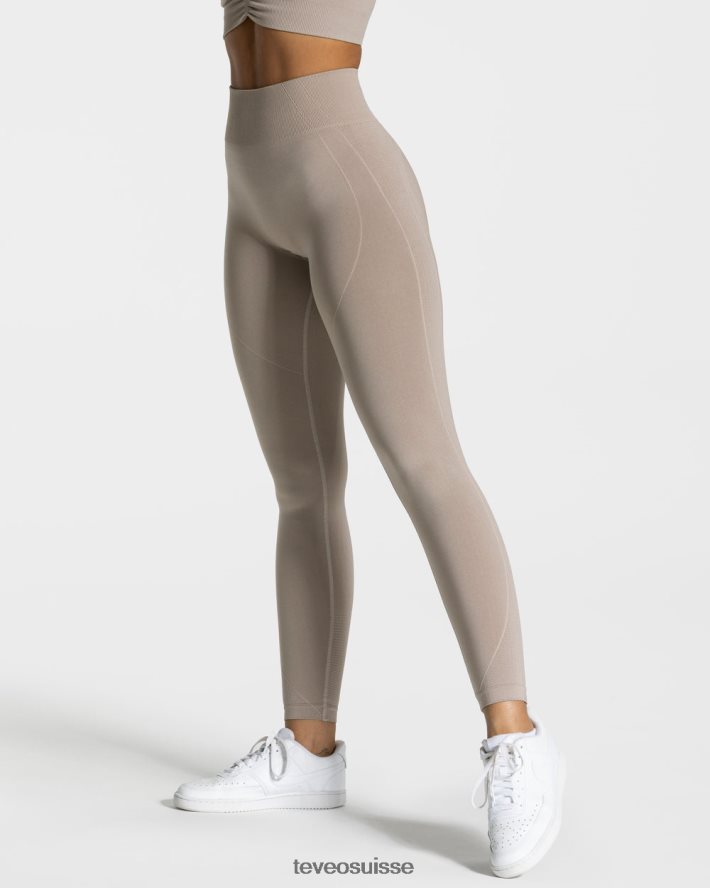 vêtements femmes TEVEO 40204P164 leggings froissés focus poussière