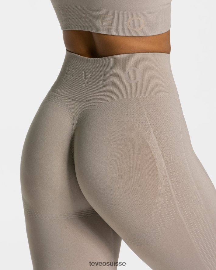 vêtements femmes TEVEO 40204P164 leggings froissés focus poussière