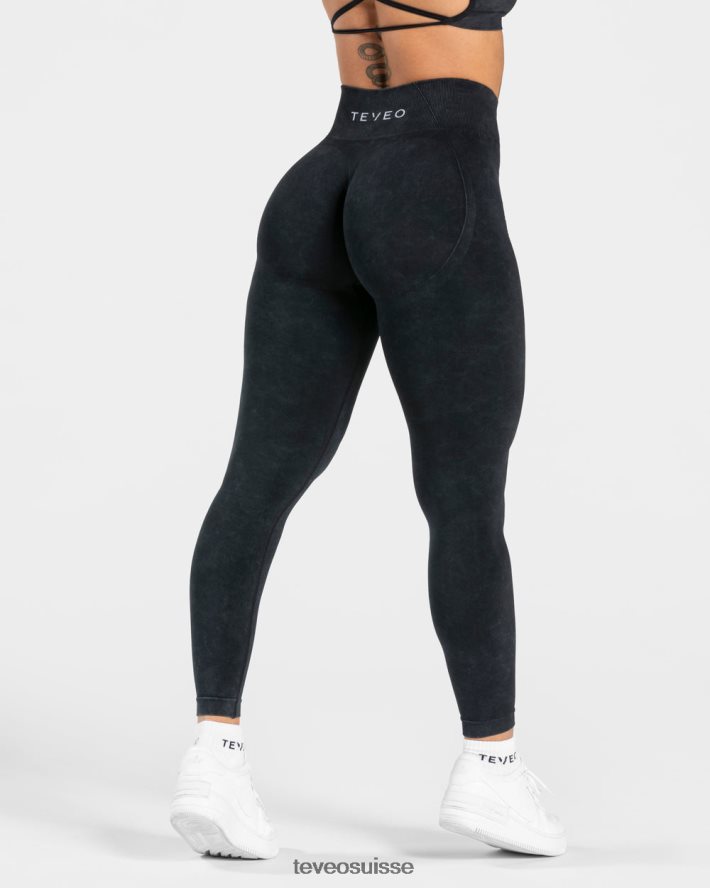 vêtements femmes TEVEO 40204P49 leggings scrunch secrets acides noir