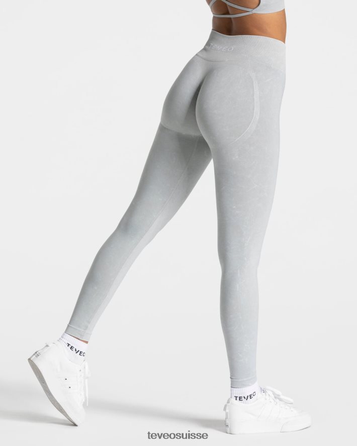 vêtements femmes TEVEO 40204P50 leggings scrunch secrets acides gris clair