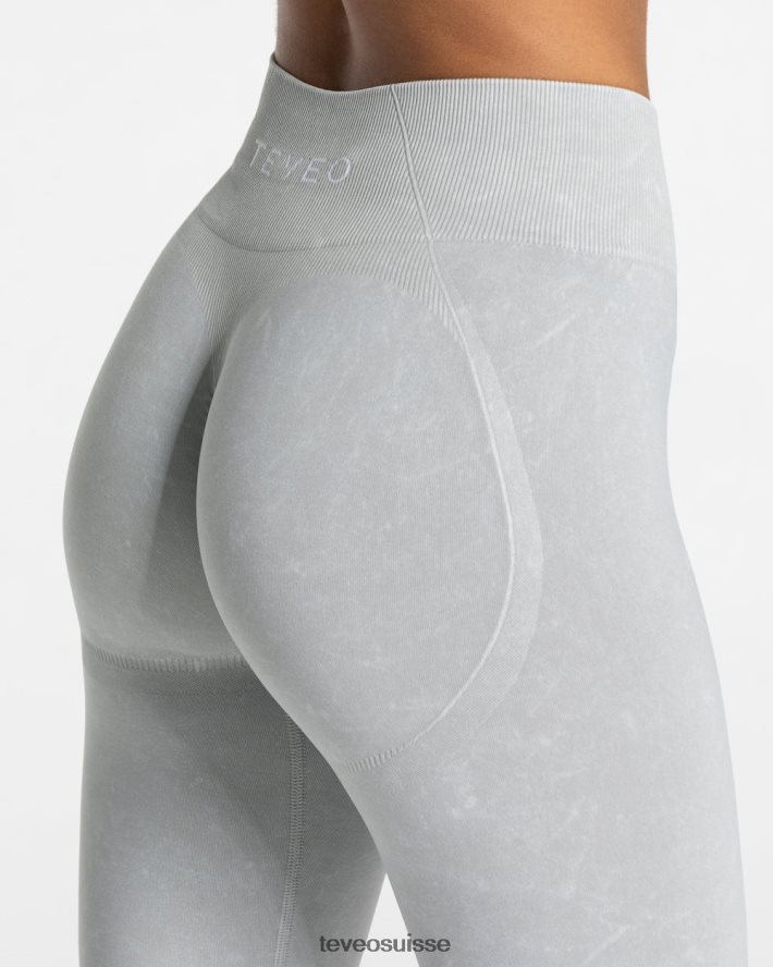 vêtements femmes TEVEO 40204P50 leggings scrunch secrets acides gris clair