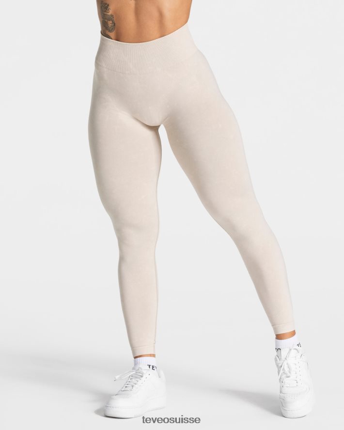 vêtements femmes TEVEO 40204P51 leggings scrunch secrets acides sable