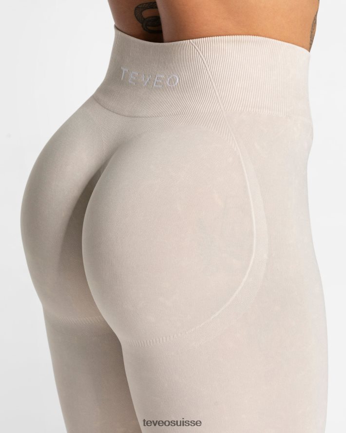 vêtements femmes TEVEO 40204P51 leggings scrunch secrets acides sable