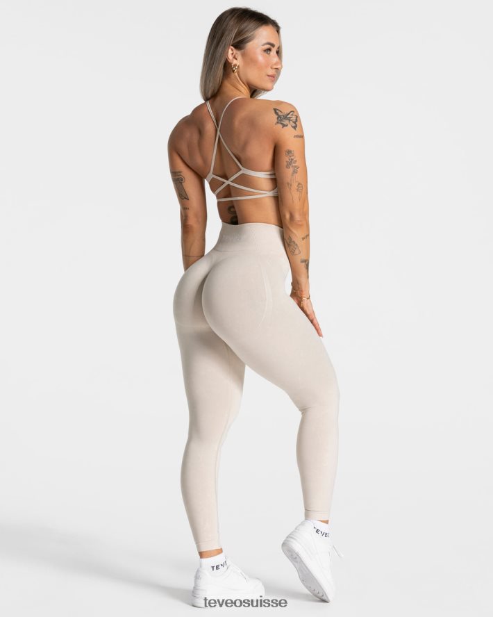 vêtements femmes TEVEO 40204P51 leggings scrunch secrets acides sable