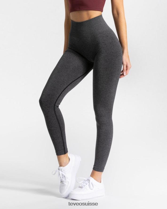 vêtements femmes TEVEO 40204P75 leggings chics gris foncé