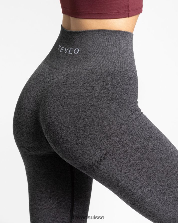 vêtements femmes TEVEO 40204P75 leggings chics gris foncé