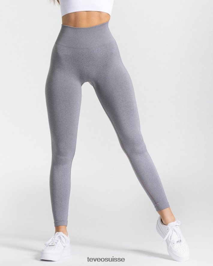 vêtements femmes TEVEO 40204P76 leggings chics gris