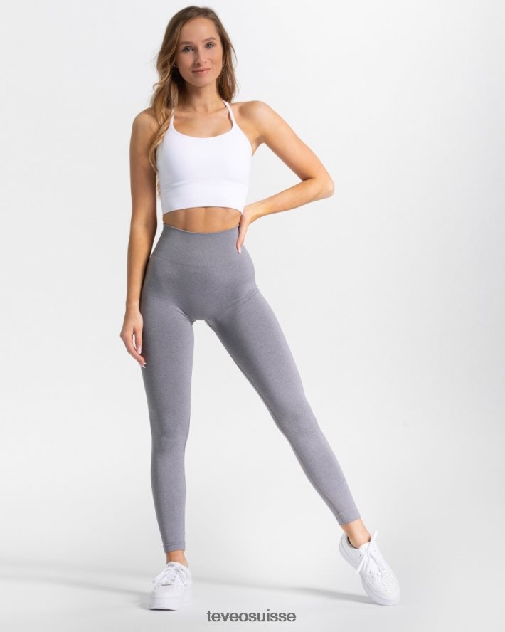 vêtements femmes TEVEO 40204P76 leggings chics gris