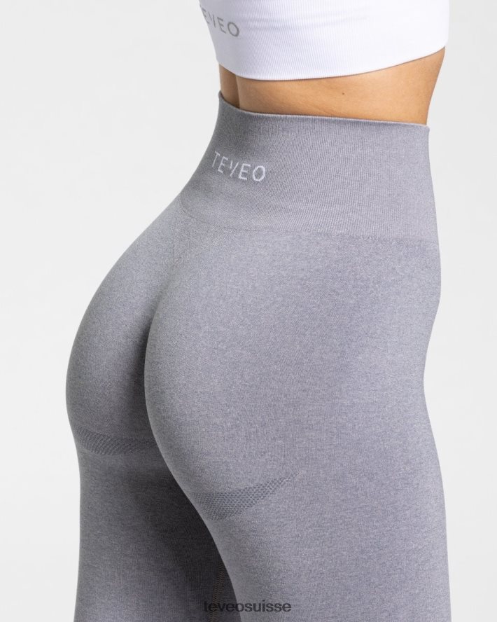 vêtements femmes TEVEO 40204P76 leggings chics gris