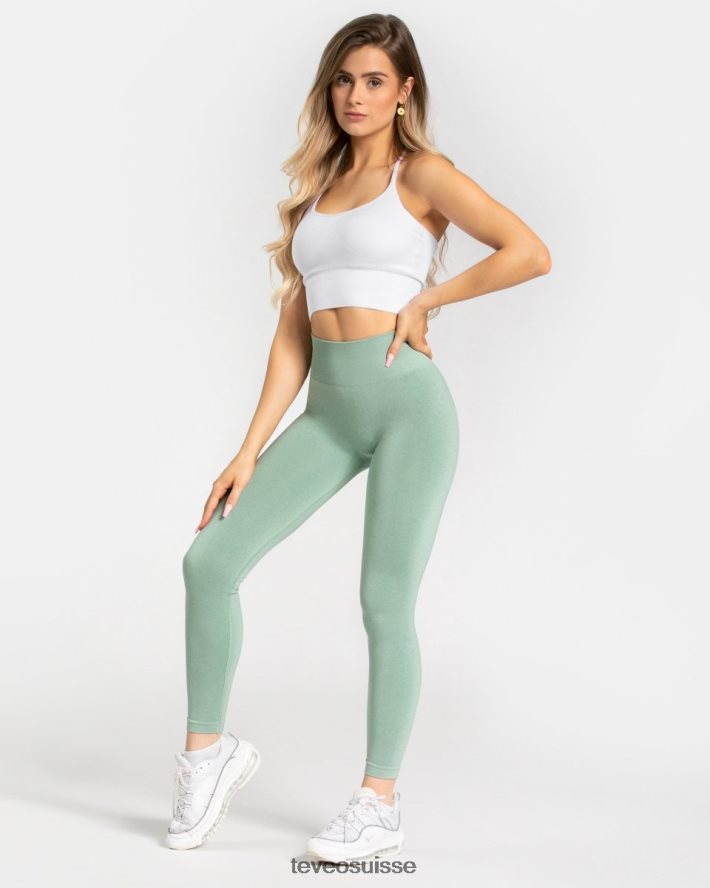 vêtements femmes TEVEO 40204P79 leggings chics sage