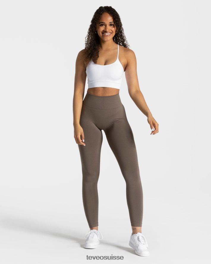 vêtements femmes TEVEO 40204P83 leggings chics taupe