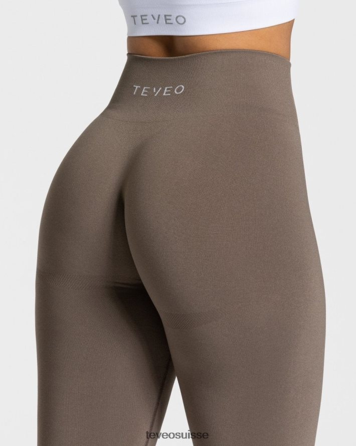 vêtements femmes TEVEO 40204P83 leggings chics taupe