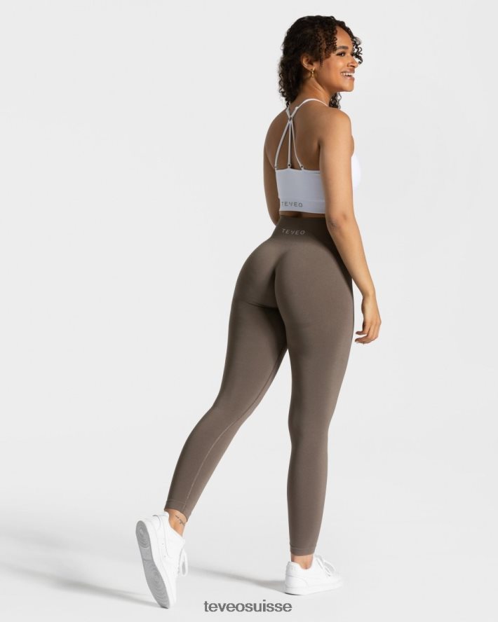 vêtements femmes TEVEO 40204P83 leggings chics taupe