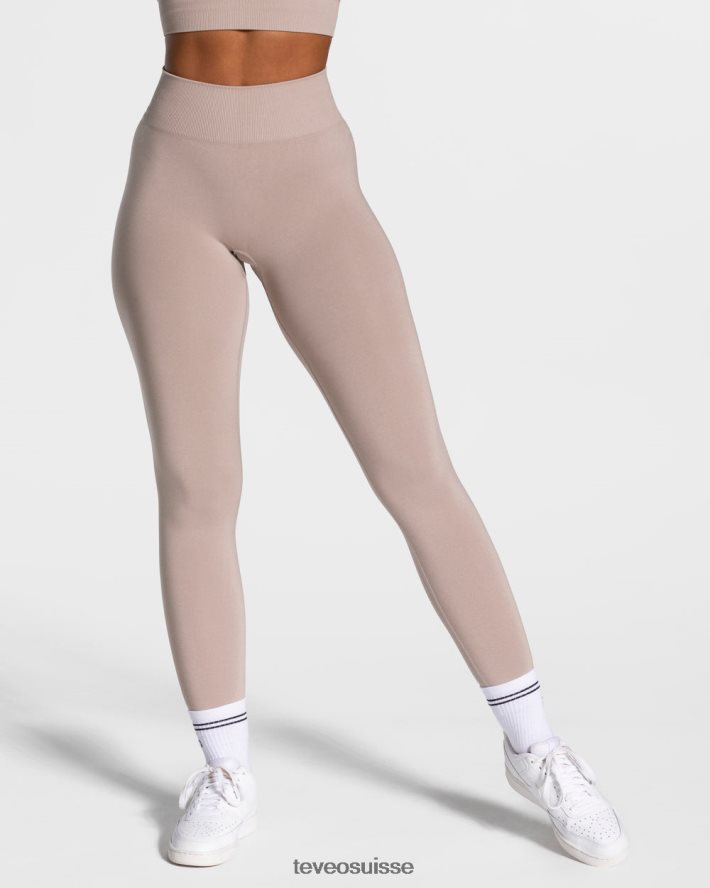 vêtements femmes TEVEO 40204P89 legging scrunch intemporel poussière
