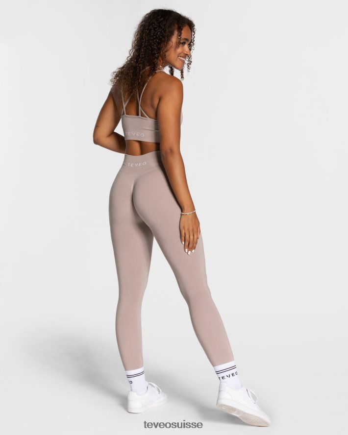 vêtements femmes TEVEO 40204P89 legging scrunch intemporel poussière