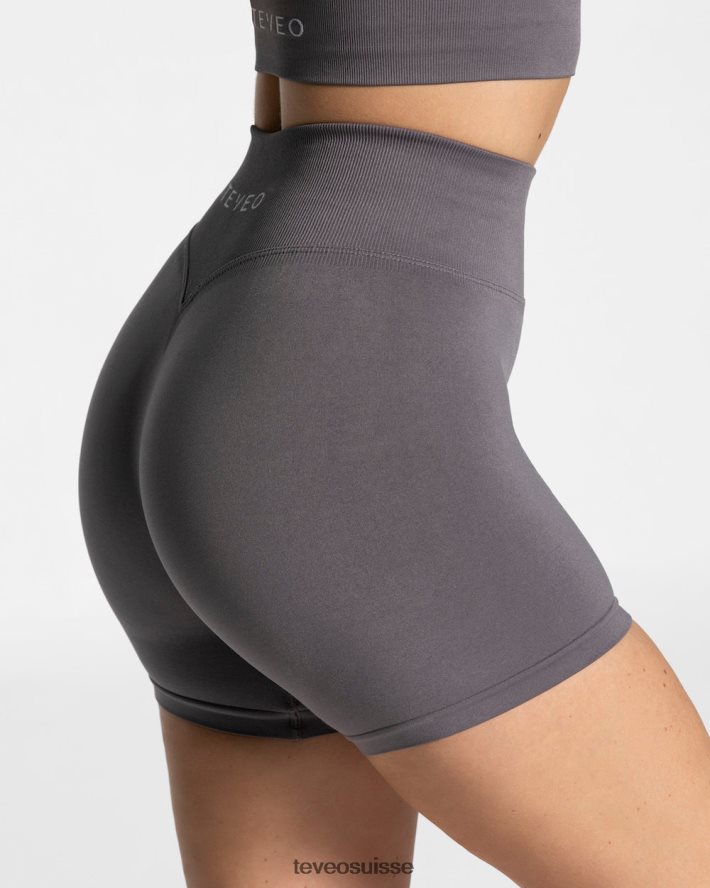 vêtements femmes TEVEO 40204P196 mini short sensation graphite