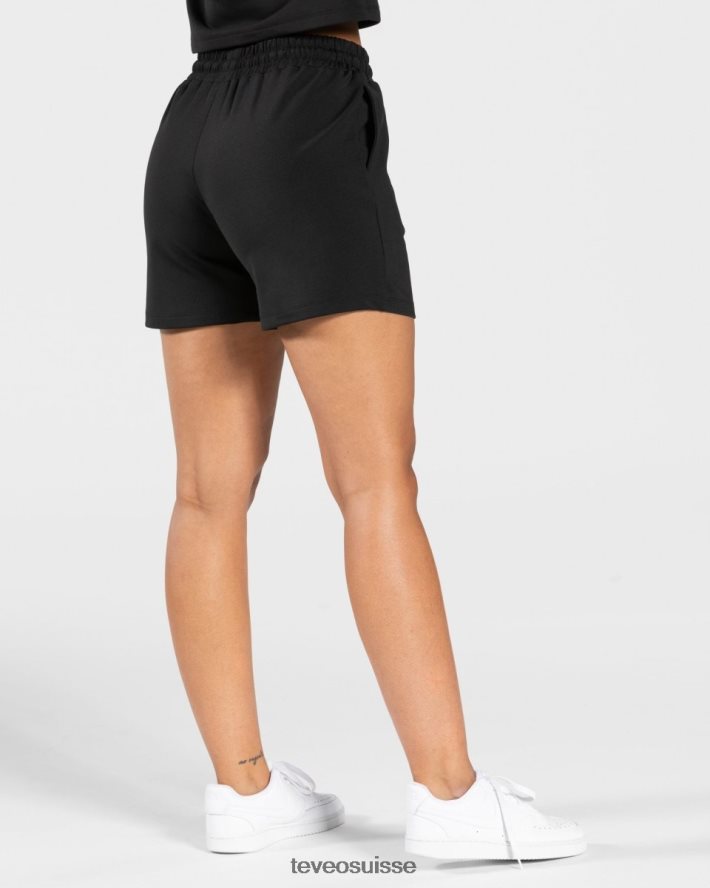 vêtements femmes TEVEO 40204P198 charmant short oversize noir