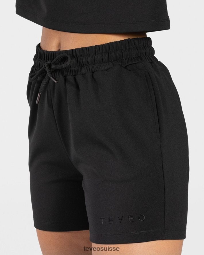 vêtements femmes TEVEO 40204P198 charmant short oversize noir