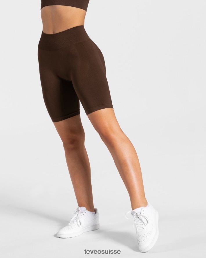 vêtements femmes TEVEO 40204P199 charmant short scrunch brun