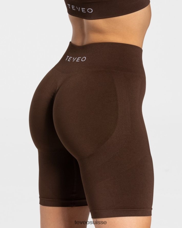 vêtements femmes TEVEO 40204P199 charmant short scrunch brun