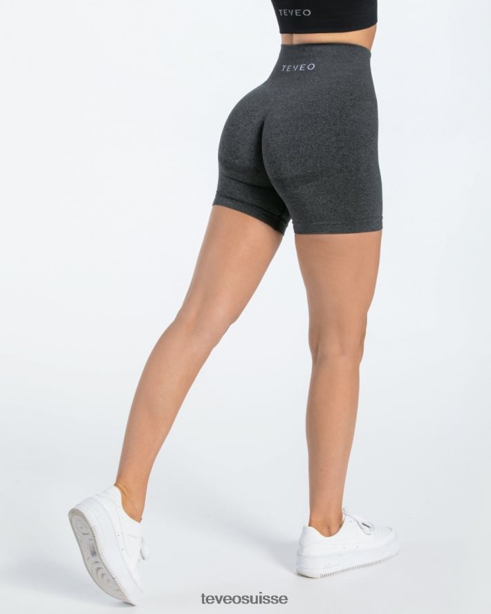 vêtements femmes TEVEO 40204P203 court chic gris foncé