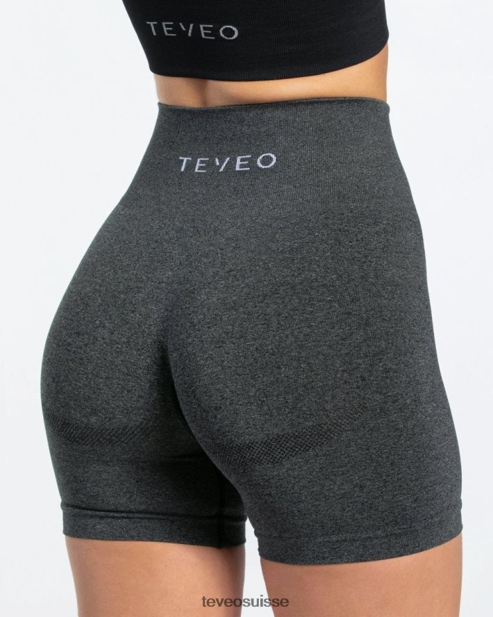 vêtements femmes TEVEO 40204P203 court chic gris foncé