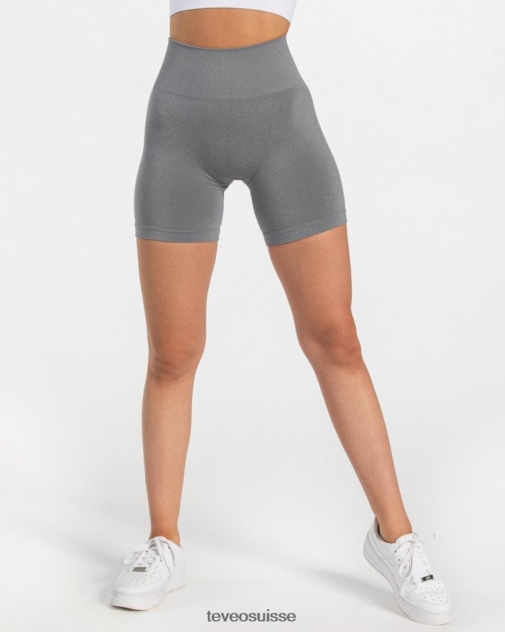 vêtements femmes TEVEO 40204P204 court chic gris