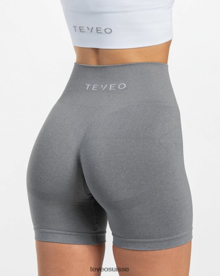 vêtements femmes TEVEO 40204P204 court chic gris