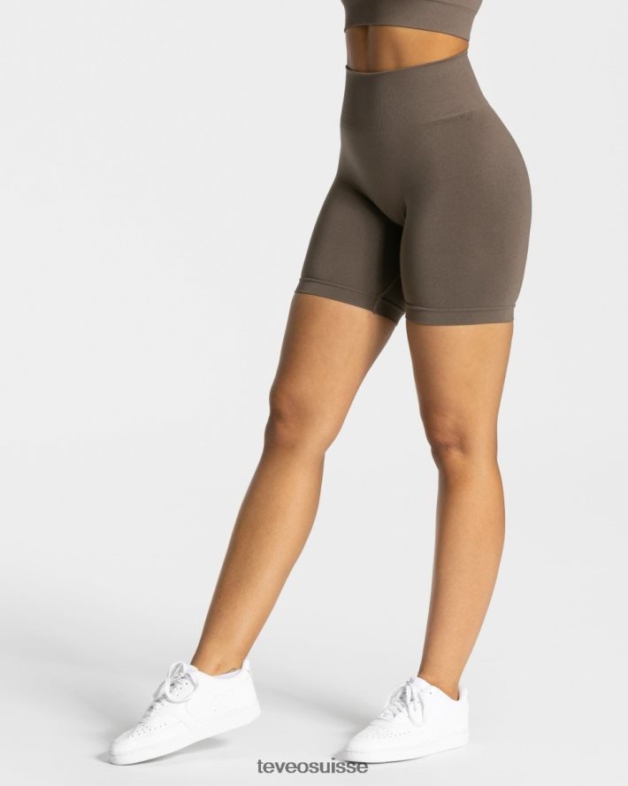 vêtements femmes TEVEO 40204P211 court chic taupe