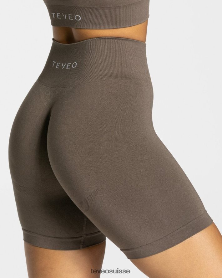 vêtements femmes TEVEO 40204P211 court chic taupe