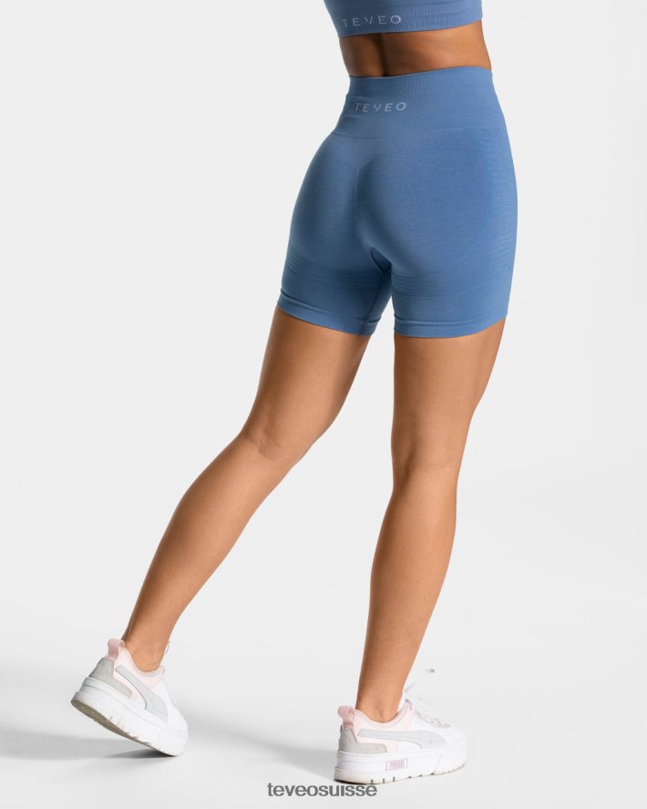 vêtements femmes TEVEO 40204P246 vrai court bleu