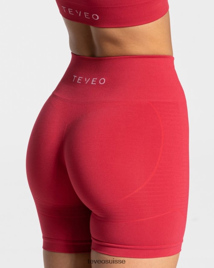 vêtements femmes TEVEO 40204P250 vrai court rouge