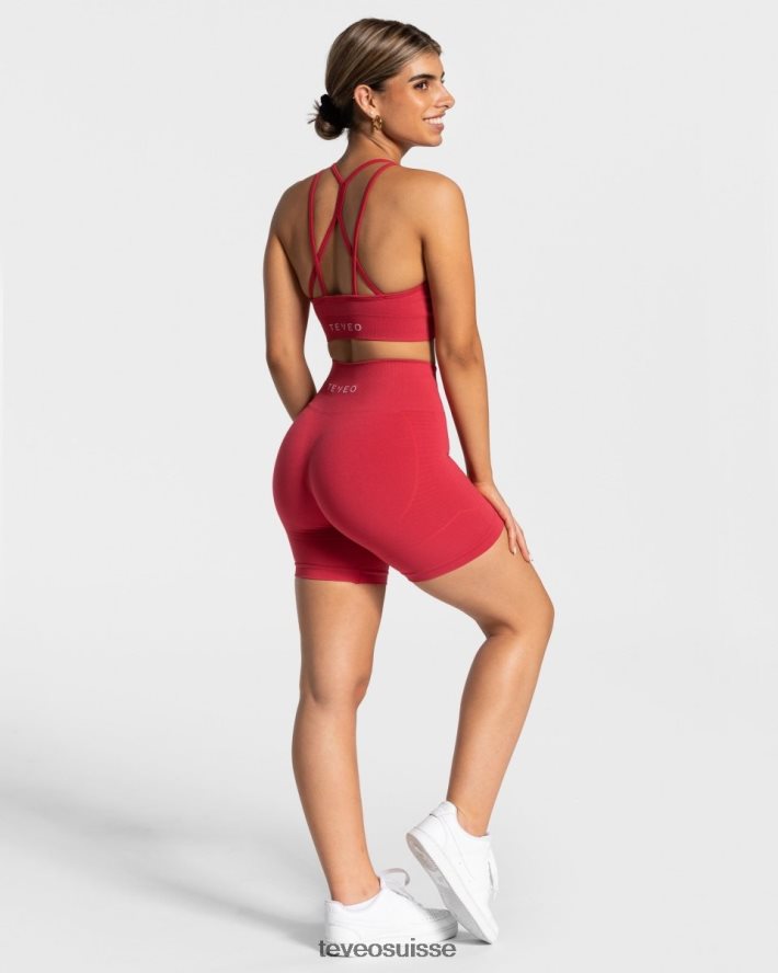 vêtements femmes TEVEO 40204P250 vrai court rouge