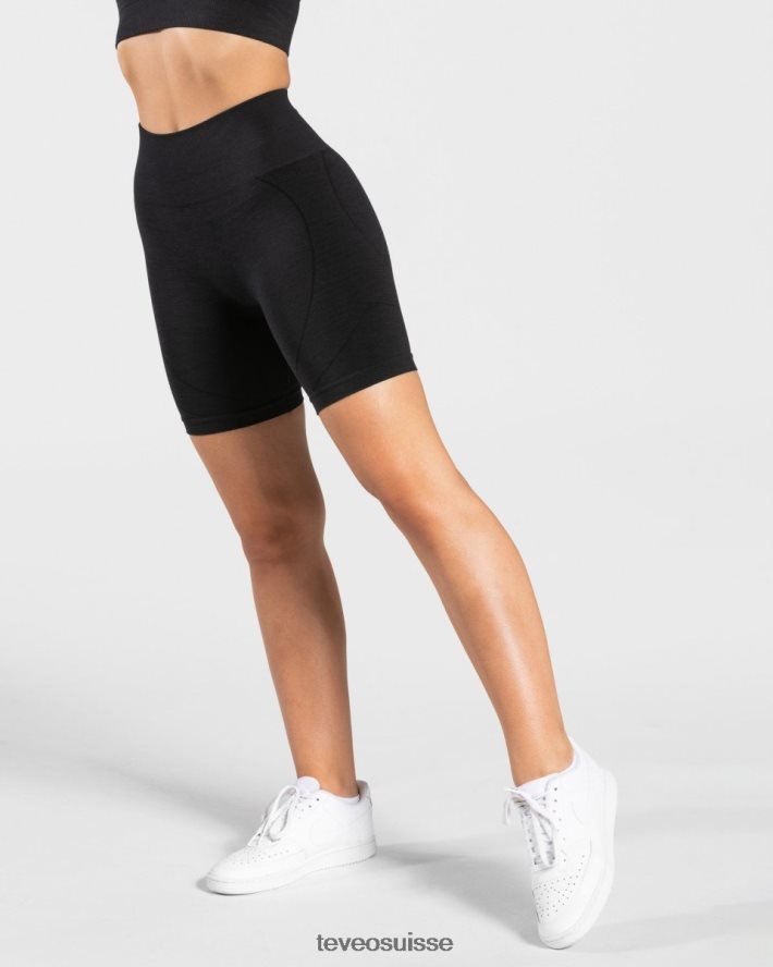 vêtements femmes TEVEO 40204P252 vrai court noir