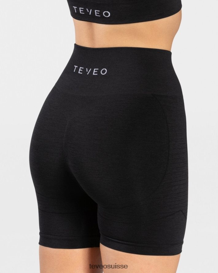 vêtements femmes TEVEO 40204P252 vrai court noir