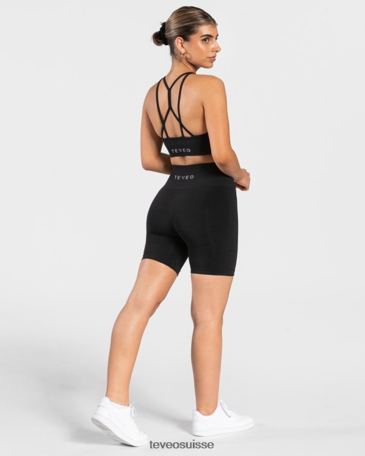 vêtements femmes TEVEO 40204P252 vrai court noir