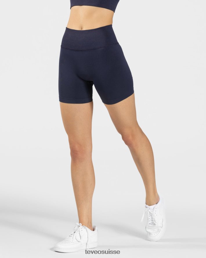 vêtements femmes TEVEO 40204P256 mini short sensation bleu foncé