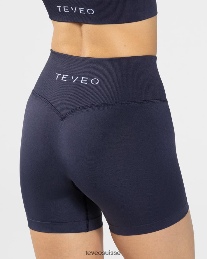 vêtements femmes TEVEO 40204P256 mini short sensation bleu foncé