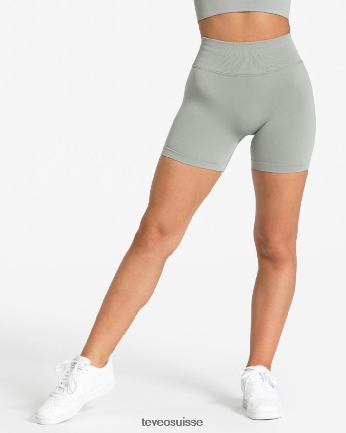vêtements femmes TEVEO 40204P257 mini short sensation gris