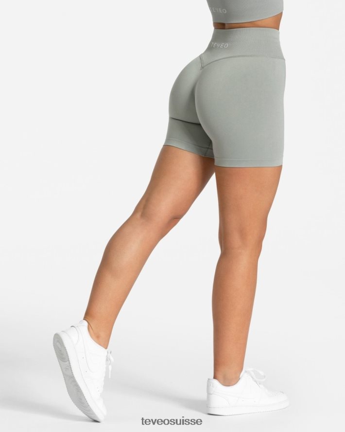 vêtements femmes TEVEO 40204P257 mini short sensation gris