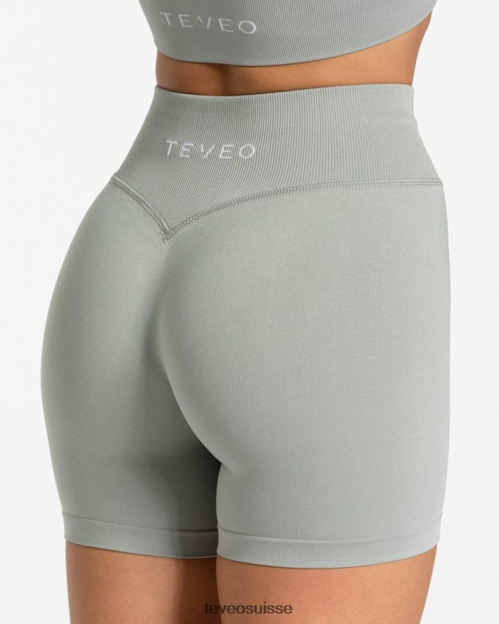 vêtements femmes TEVEO 40204P257 mini short sensation gris