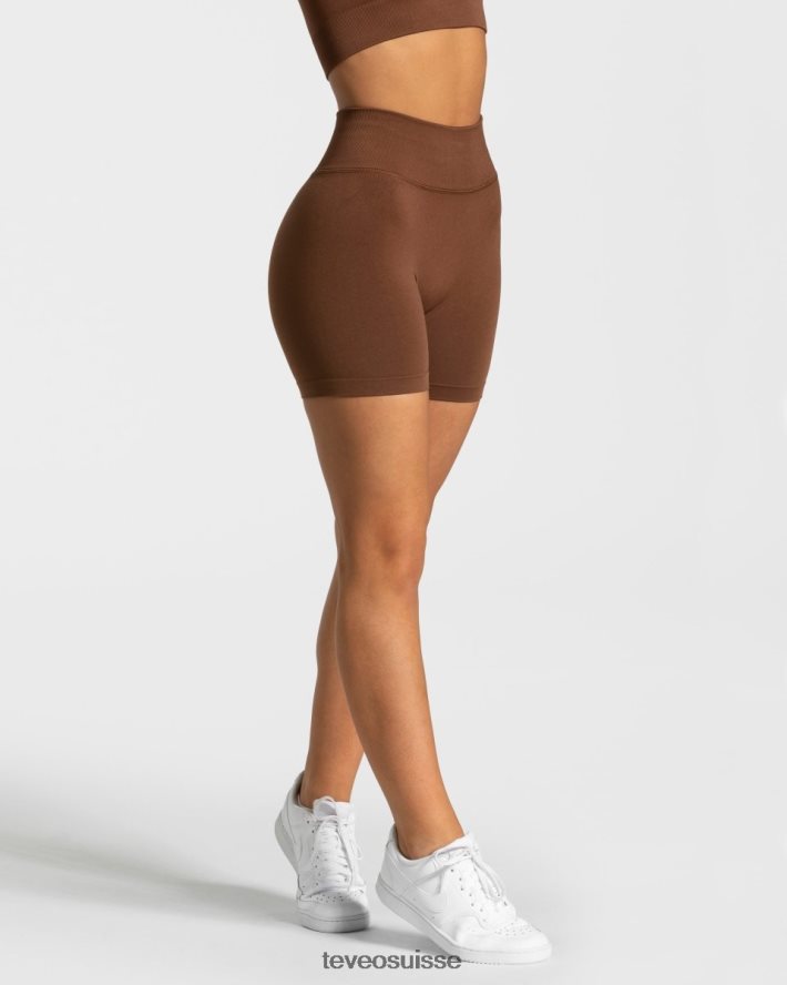 vêtements femmes TEVEO 40204P258 mini short sensation caramel
