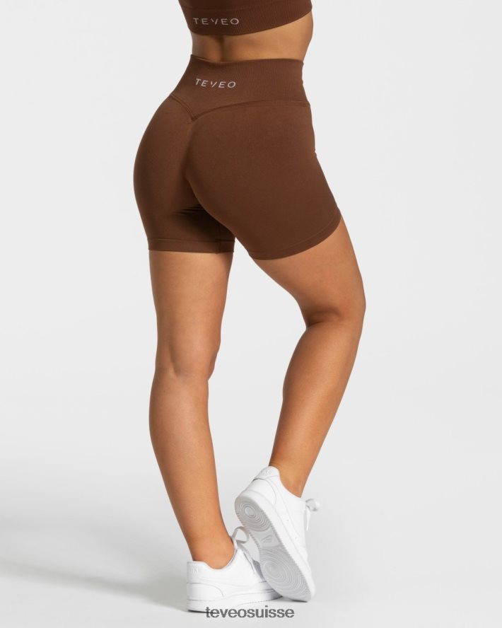 vêtements femmes TEVEO 40204P258 mini short sensation caramel