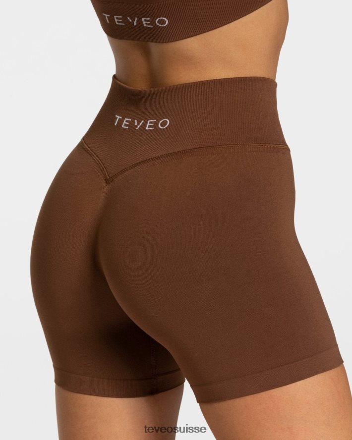 vêtements femmes TEVEO 40204P258 mini short sensation caramel
