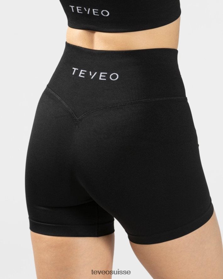 vêtements femmes TEVEO 40204P259 mini short sensation noir