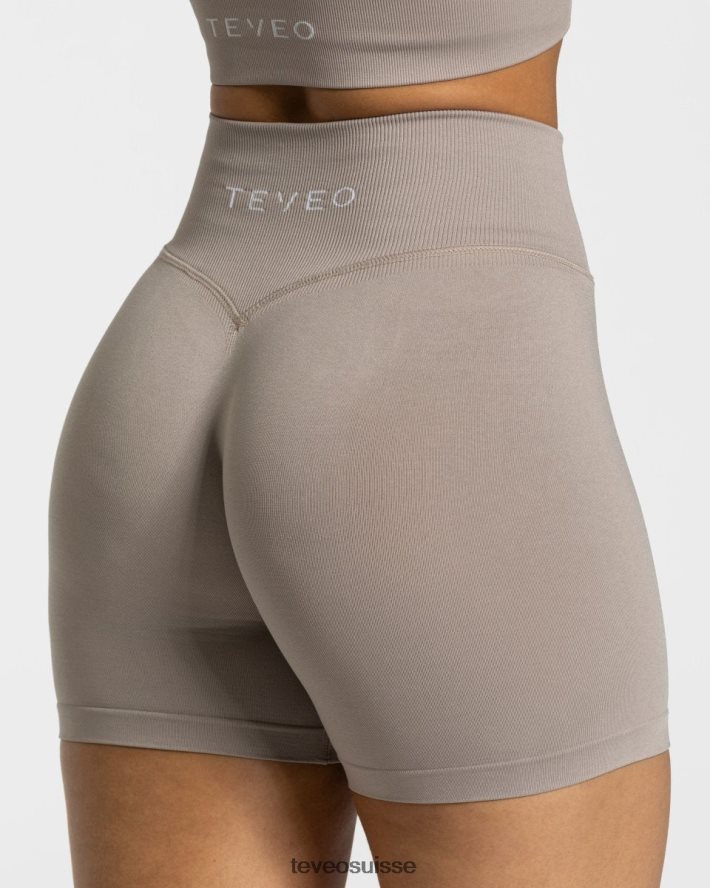 vêtements femmes TEVEO 40204P261 mini short sensation pierre